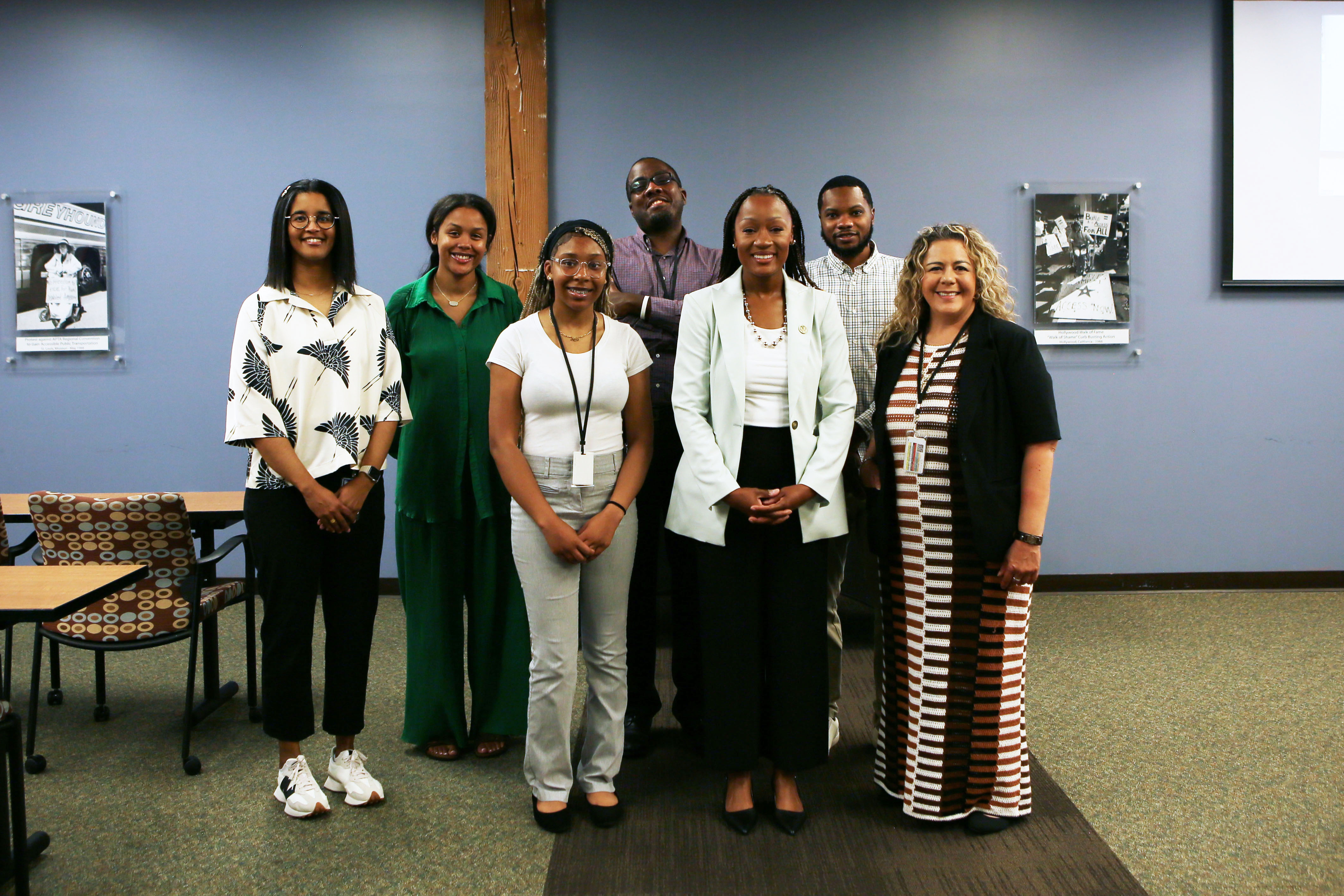 Staff from event partner City of Milwaukee, Department of Compliance and Engagement pose for a picture