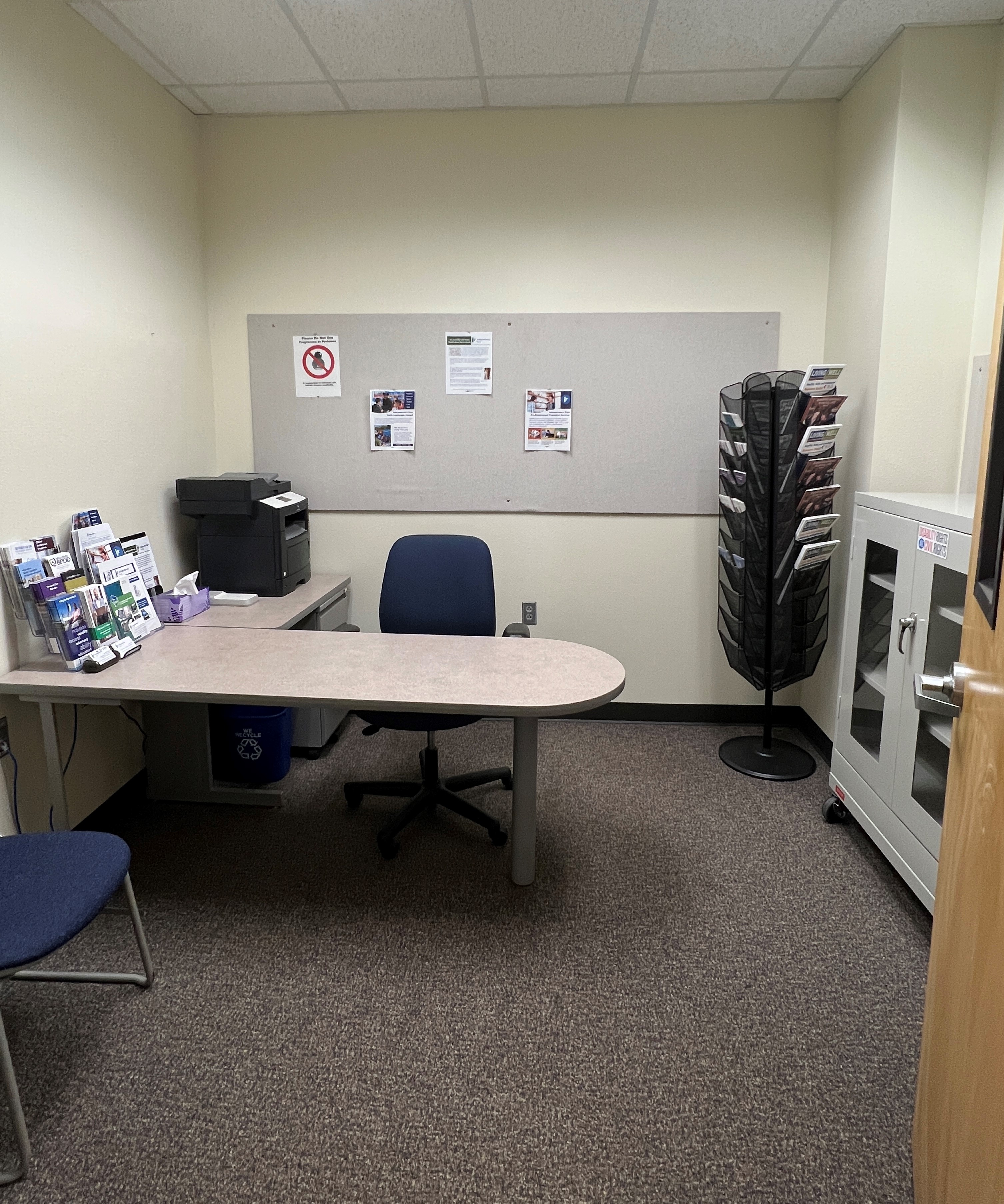 Photo of an office cubicle