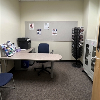 Photo of an office cubicle