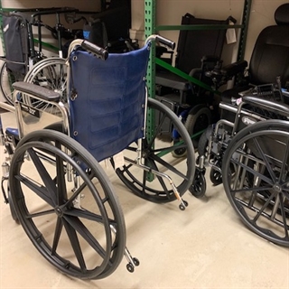 Photo of wheelchairs and assistive devices