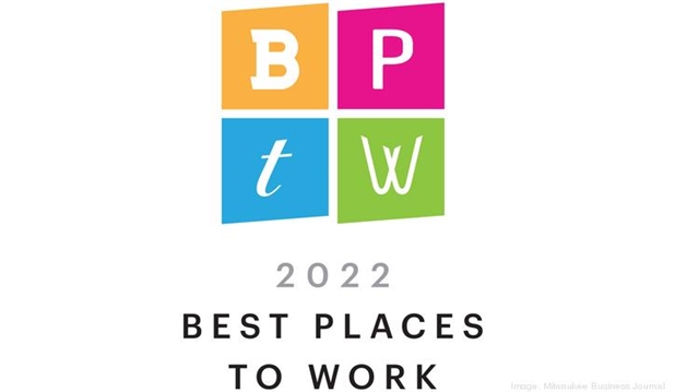 Logo of Milwaukee Business Journal's 2022 Best Places to Work